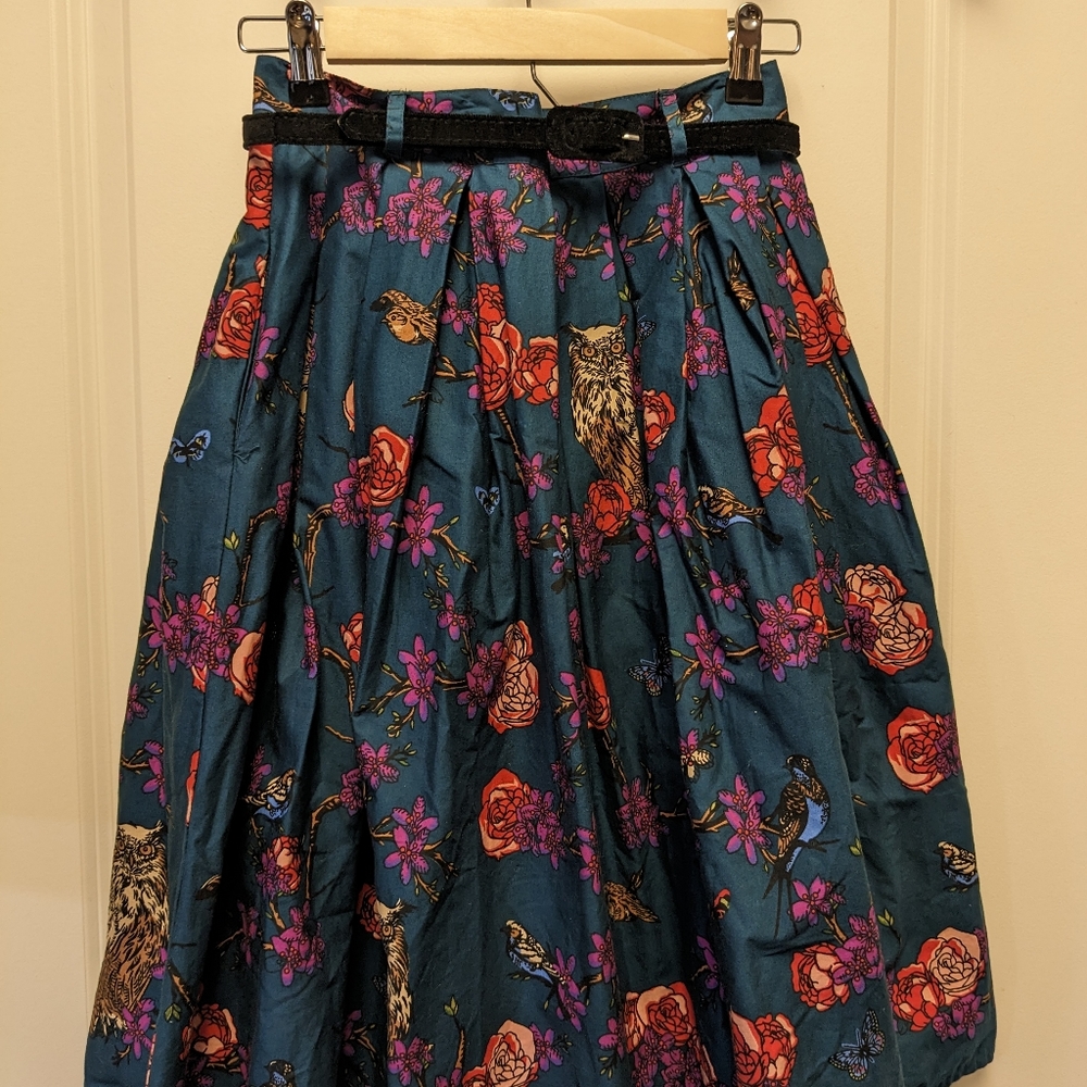 Modcloth purchase - Hell Bunny rose owl skirt with pockets